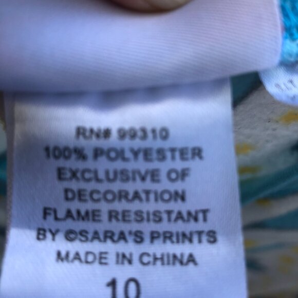 Saras' Prints Super-soft, one-piece pajamas with pig tail Size 10 Unisex - Picture 2 of 7